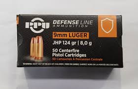 PPU 9mm 124gn JHP 50pk