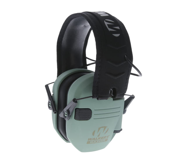 WALKERS RAZOR SLIM ELECTRONIC EAR MUFFS SAGE GREEN