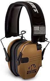 WALKER RAZOR SLIM ELECTRONIC EARMUFF BATTLE BROWN