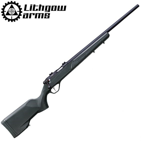 LITHGOW LA101 .22LR CROSSOVER POLY BLACK THREADED LEFT HAND