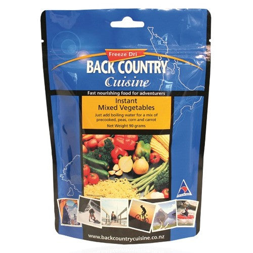 Back Country instant Mixed Vegtables 90gms