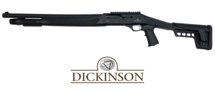 DICKINSON T1000 12G 6 ROUND 20" TACTICAL ADJUSTABLE STOCK LEFT HAND